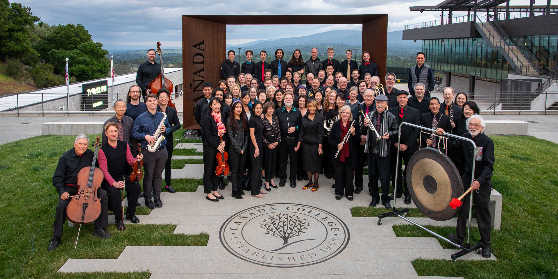 Redwood Symphony members at Cañada College, 2024